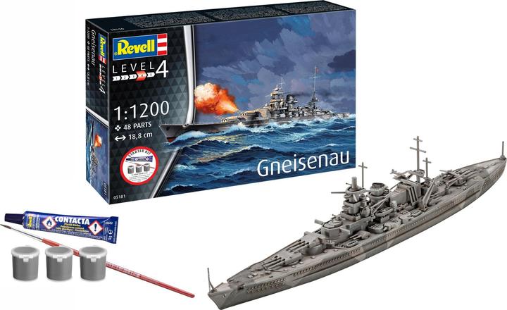 Produktbild Revell Starter Kit Battleship Gneisenau
