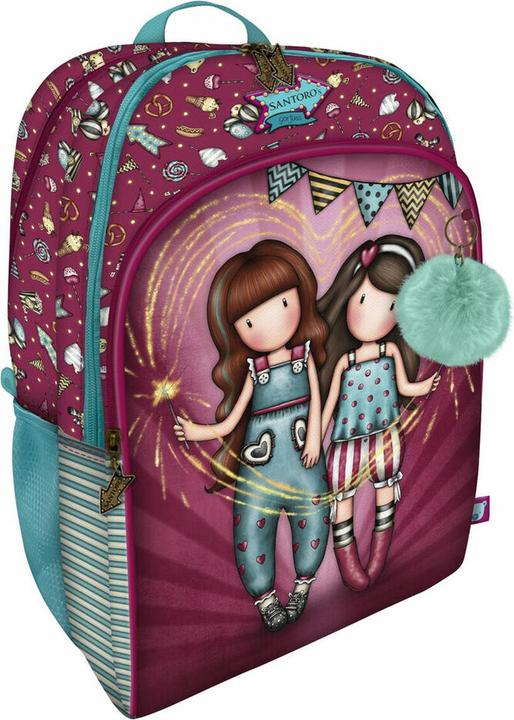 Actual product image Santoro London School Backpack - Gorjuss - Fairgrounds - Fireworks