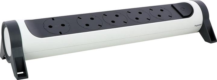 Actual product image Legrand Rotatable socket strip 5x socket, without cable white-black 694546 (5 x, CEE 32/5)