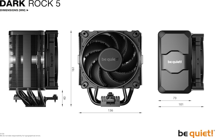 Actual product image be quiet! Dark Rock 5 (161 mm)
