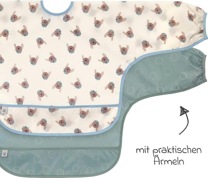 Image du produit Lässig Ärmel-Lätzchen 2er Pack Long Sleeve Bib - (6 Mois)