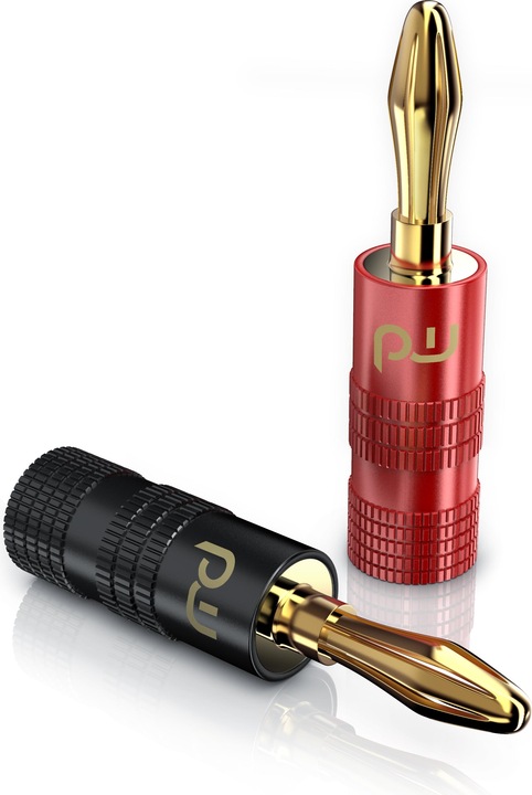 Image du produit Primewire Fiche banane pour haut-parleurs Câble jusqu'à 6mm², fiche haut-parleur pour amplificateurs