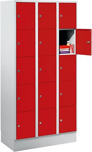 Basalt grey RAL 7012, Fire red RAL 3000, Light grey RAL 7035