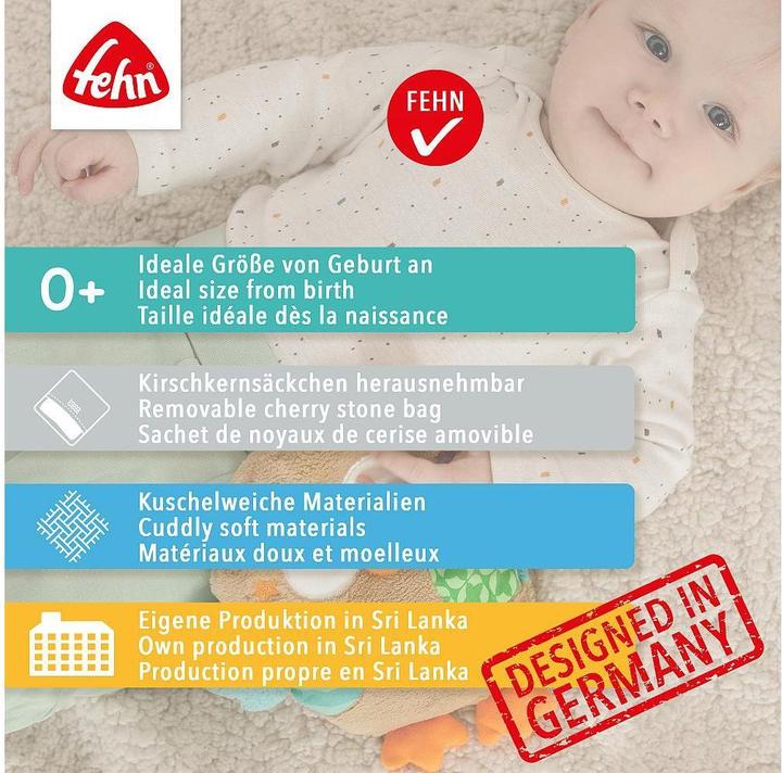 Produktbild Fehn Kirschkernkissen Faultier Grau/Beige, Plüschtierart