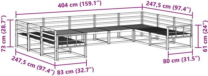 Produktbild vidaXL Outdoor-Sofagarnitur