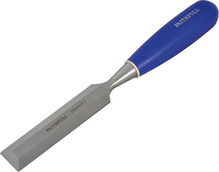 Actual product image Faithfull Bevel Edge Chisel Blue Grip