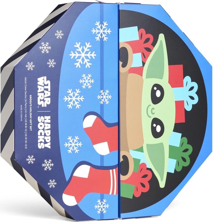 Image du produit Happy Socks Star Wars 6-Pack Grogu's Holiday Gift Set (paquet de 6, 41 - 46)