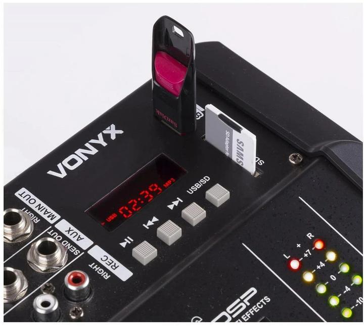 Actual product image Vonyx AM5A Powermixer (Studio- and Livemixer)