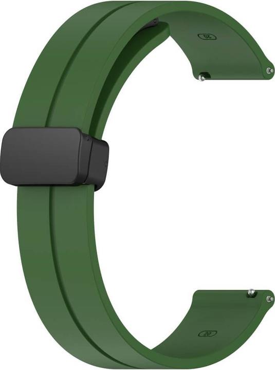 Produktbild Cover-Discount Silikon Ersatzarmband 20mm armygrün (20 mm, Silikon)