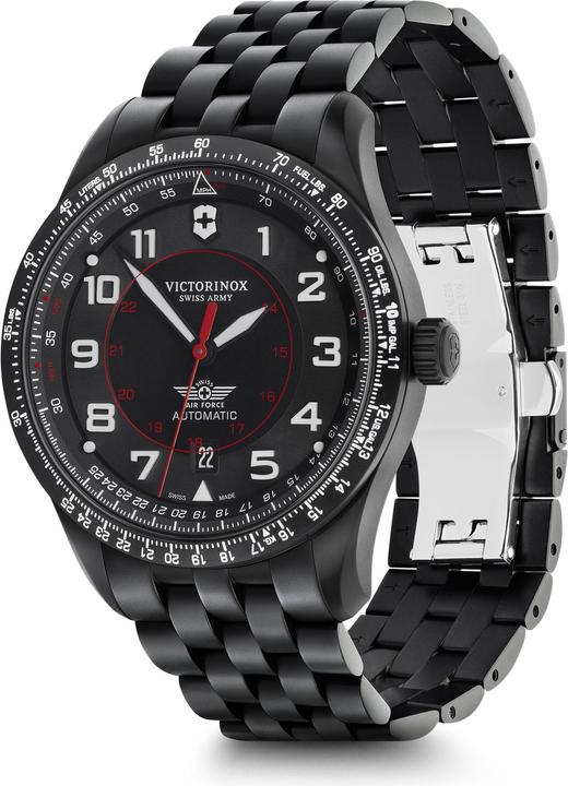 Immagine prodotto Victorinox Airboss Mecha 42, PVD BLK, quadrante BLK, br SST BLK (Orologio da pilota, 42 mm)