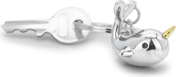Actual product image Metalmorphose Keyring Narwhal