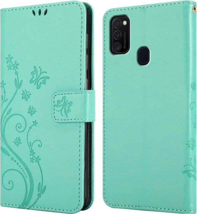 Actual product image Cadorabo Flower Book Cover (Samsung Galaxy M21)