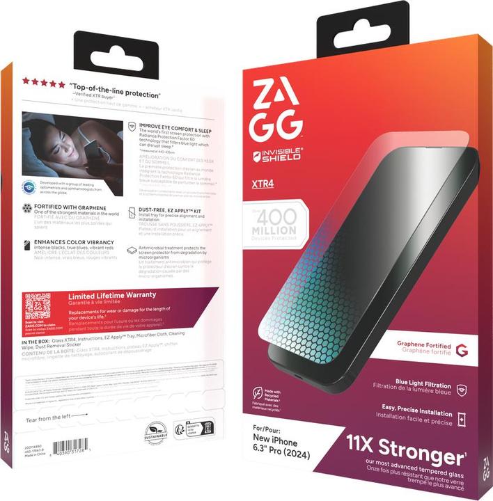 Immagine prodotto Zagg Glass XTR4 (1 Pezzo/i, Apple iPhone 16 Pro)