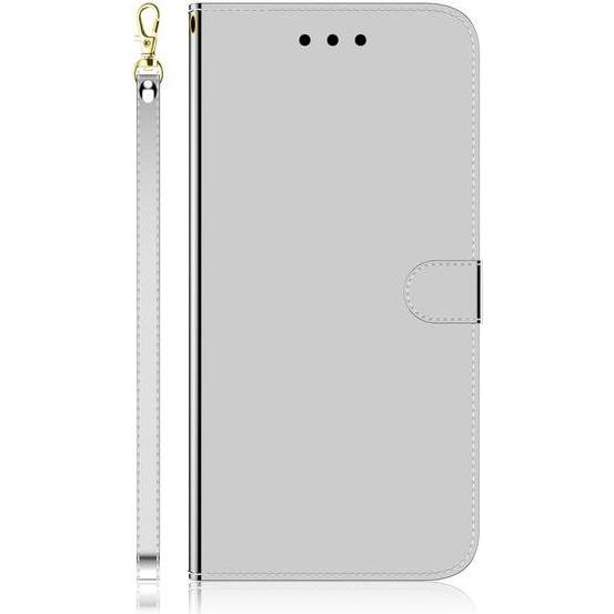 MU Style Mirror Surface Bookcover Series (Huawei P40 Pro+), Smartphone Hülle, Silber