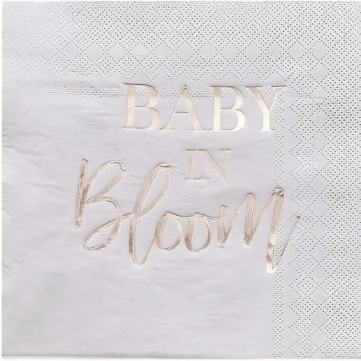 Ginger Ray Baby in bloom (16 pcs, 16 x 16 cm)