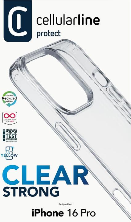 Produktbild Cellularline Clear Strong Case (Apple iPhone 16 Pro)