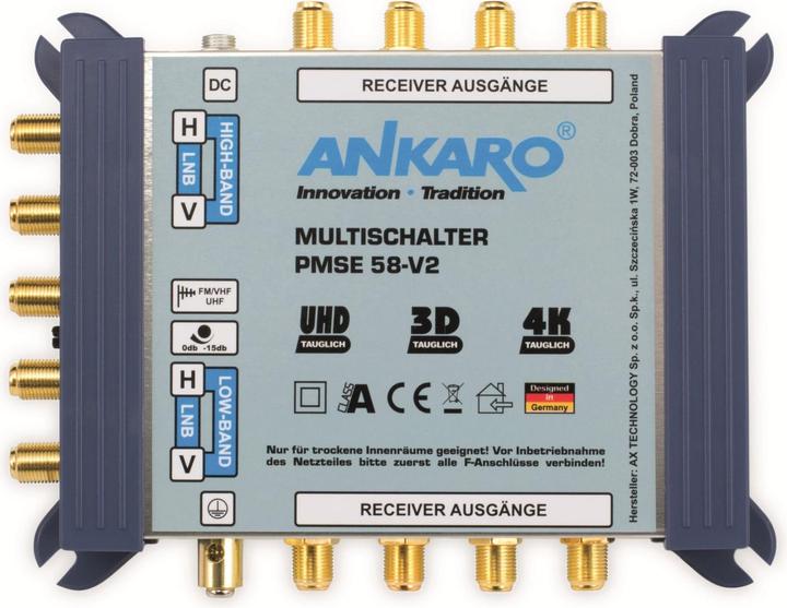 Actual product image Ankaro SAT multi-switch PMSE 58-V2 5/8 (Multi switch)