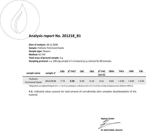 Produktbild JYM's Fedtonic CBD Seeds 3 Stk (Pflanzensamen)