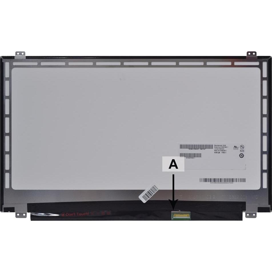 Thumbnail - 2-Power 15.6 WXGA 1366x768 HD LED Glossy, Notebook Ersatzteile, Grau, Schwarz