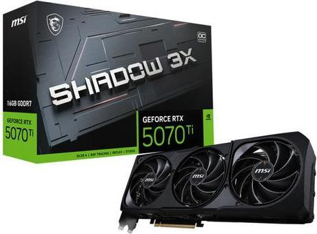 Actual product image MSI GeForce RTX 5070 Ti Shadow 3X OC (16 GB)