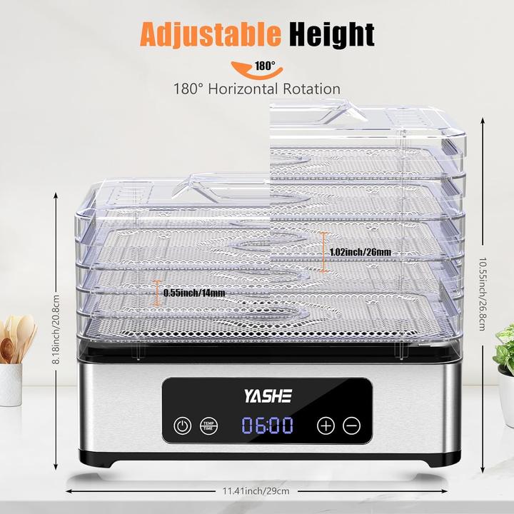 Actual product image Yashe Dörrautomat mit 5 Etagen