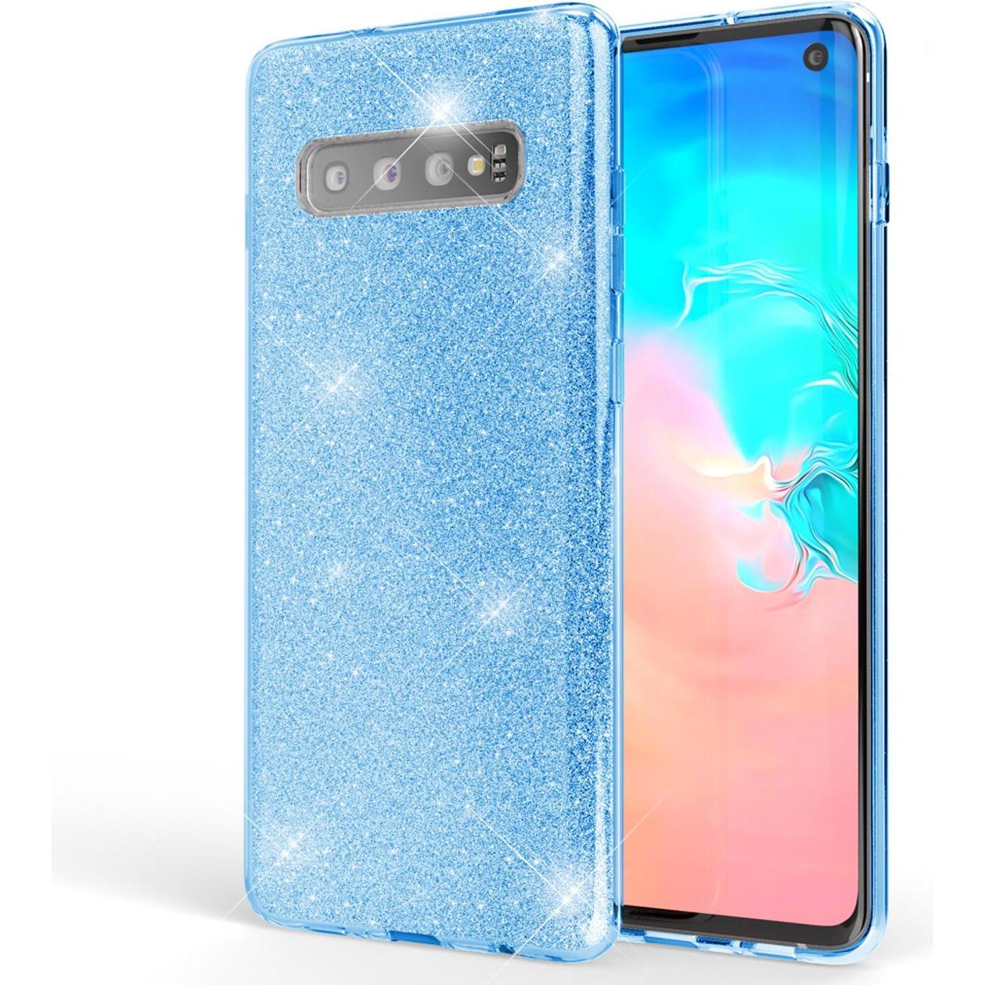 Thumbnail - Nalia Glitzer Hülle (Samsung Galaxy S10+), Smartphone Hülle, Türkis