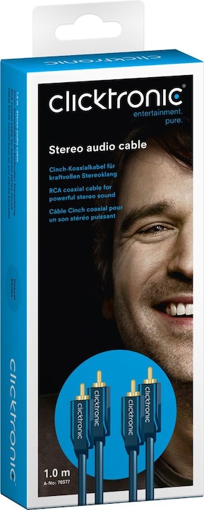 Produktbild clicktronic Stereo-Audiokabel (1 m, Cinch)