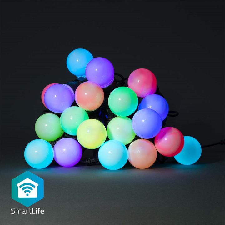 Actual product image Nedis SmartLife Decorative LED Wi-Fi RGB 20 LED"s 10 m Android™ / IOS (10 m)