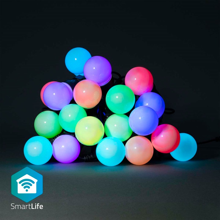 Image du produit Nedis SmartLife Décoratif LED Wi-Fi RGB 20 LED"s 10 m Android™ / IOS (10 m)