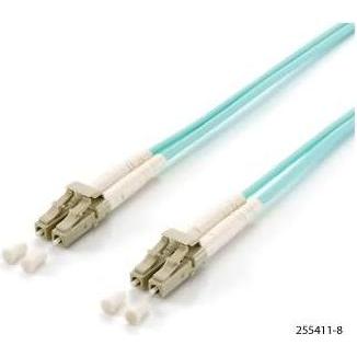 equip LWL Patchkabel LC->LC Multimode Duplex OM3 turq (0.50 m), Netzwerkkabel