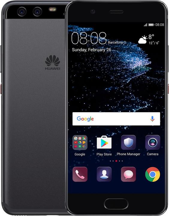 Huawei P10 (64 GB, Graphite Black, 5.10", Single SIM, 4G)