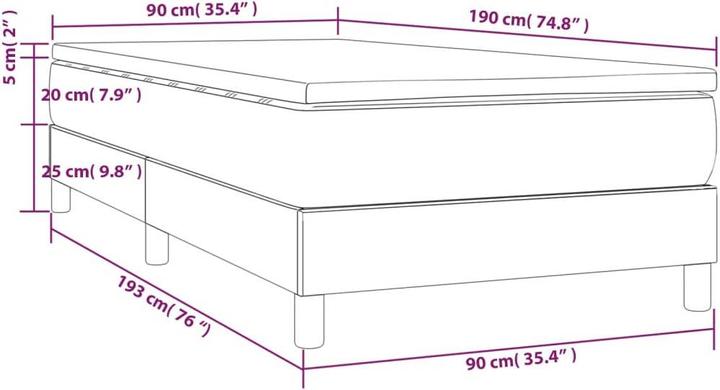 Image du produit vidaXL Soleil (90 x 190 cm)