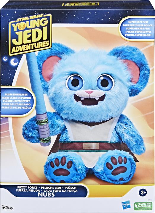 Actual product image Hasbro The Adventures of the Young Jedi, Fuzzy Force Nubs, Star Wars Plush Figure, Star Wars Playtoy (41.91 cm)