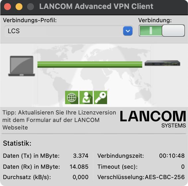Produktbild Lancom Systems Lancom Advanced Vpn Client Mac (10 User)