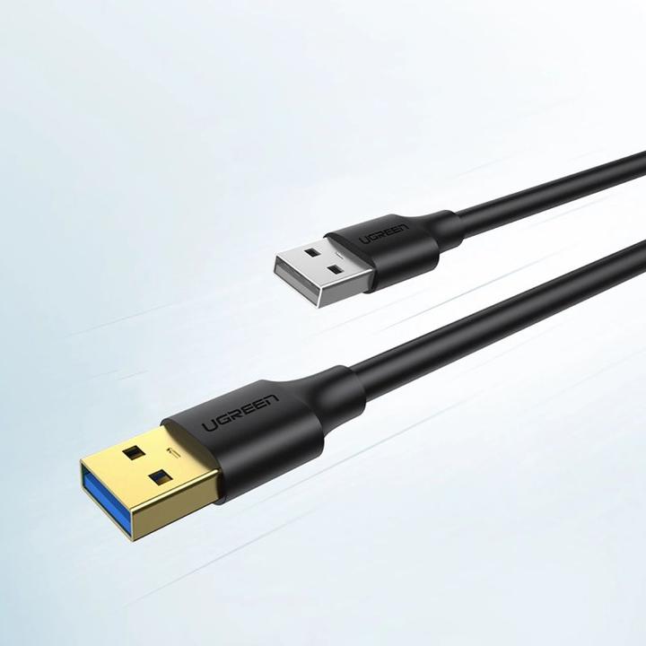 Actual product image Ugreen USB 3.0 A-A Cable 3m (black) (3 m, USB 3.2 Gen 1)