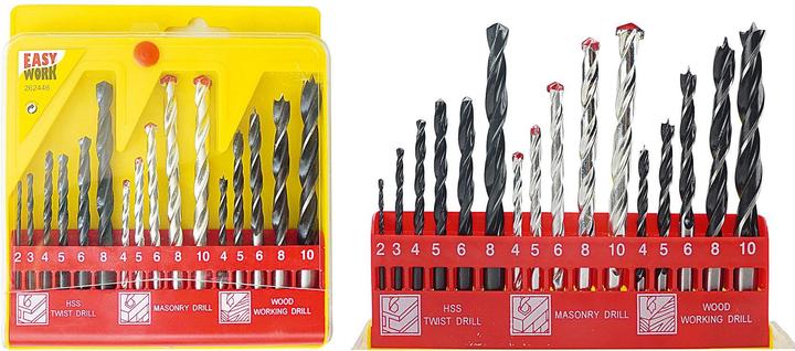 Immagine prodotto Easy Work Set di trapani combinati (4 - 5 - 6 - 8 - 10 mm)