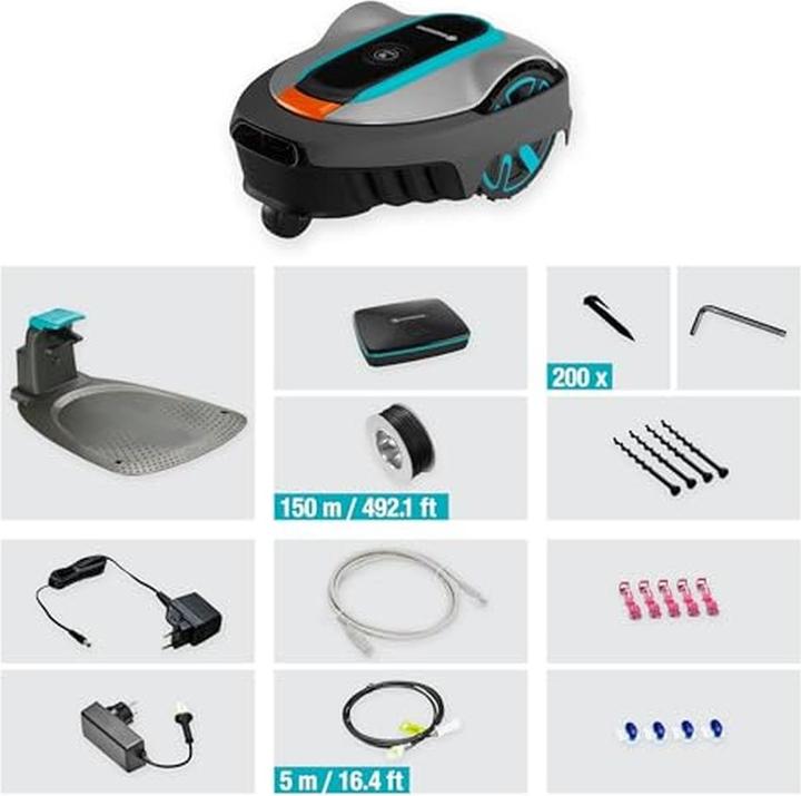 Produktbild Gardena Smart Sileno City 400 Robotmaier - Gazone Tot 400 mâ² (400 m², Begrenzungskabel)