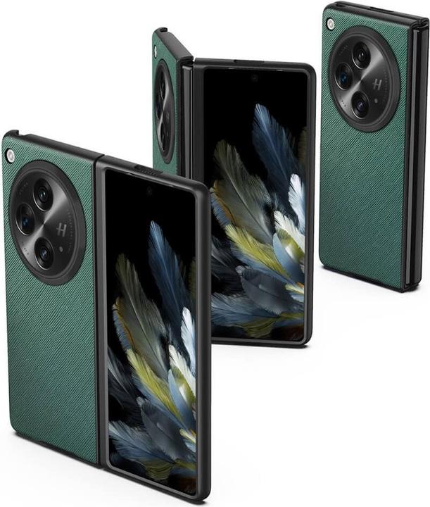 Actual product image Cover-Discount OnePlus Open - Cross Texture Protective Case red (OnePlus Open)