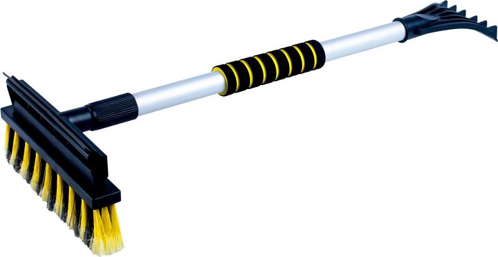 Walser Schneebürste 3in1 Eiskratzer und Gummilippe robuster Eisschaber Schneebesen