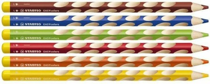 Immagine prodotto STABILO Matita colorata ergonomica EASYcolors per mancini (Multicolore, 6 x)
