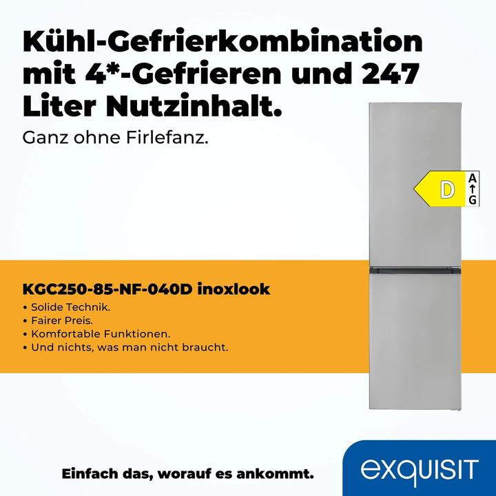 Produktbild Exquisit KGC250-85-NF-040D (247 l)