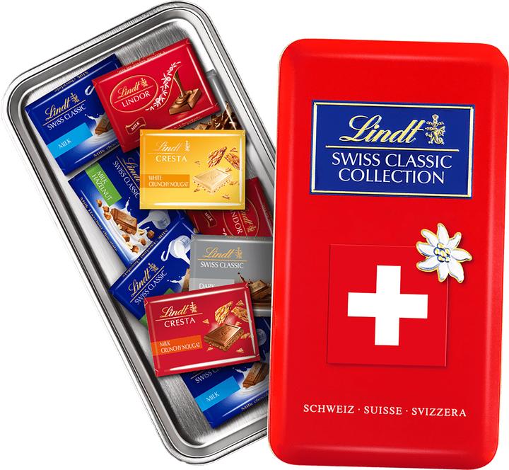 Actual product image Lindt Souvenir Napolitains Assorted Classic Box Edelweiss Edition (185 g)