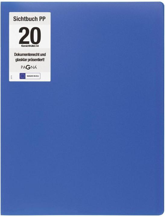 Produktbild Pagna Office Sichtbuch DIN A4, 20 Hüllen blau (A4, 1 x)
