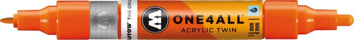 Produktbild Molotow Marqueur pour Maquettes - One4All Twin - Acrylique Orange DARE - 1,5/4mm - -085 - 14 cm (Dare Orange, 4 mm, 1 x)