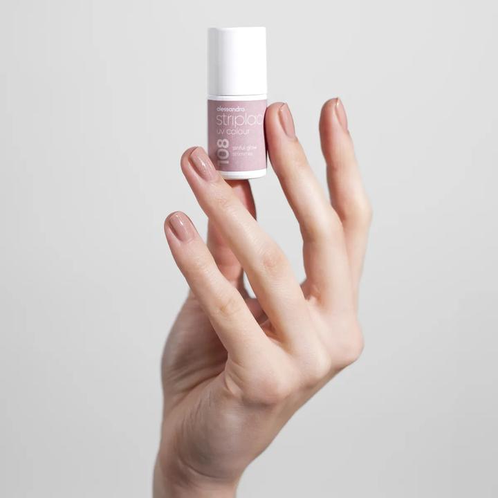Produktbild Alessandro ALESSAN Striplac UV Colour Sinf Gl 6.5ml (108 Sinful Glow Shimmer, UV-Gel Lack)
