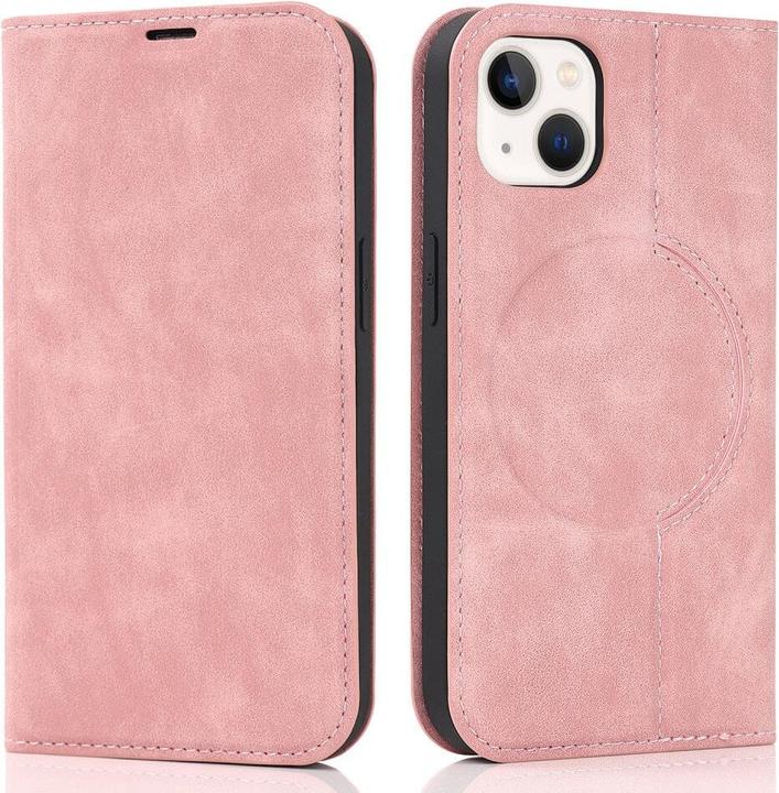 Cover-Discount iPhone 15 - MagSafe Flip Case RFID rosa (Apple iPhone 15)
