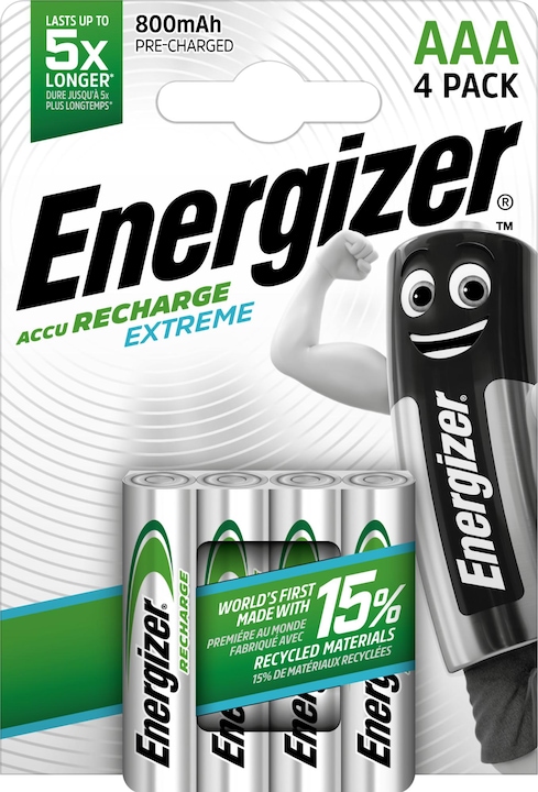 Energizer Ricarica Estrema (4 pz., AAA, 800 mAh)