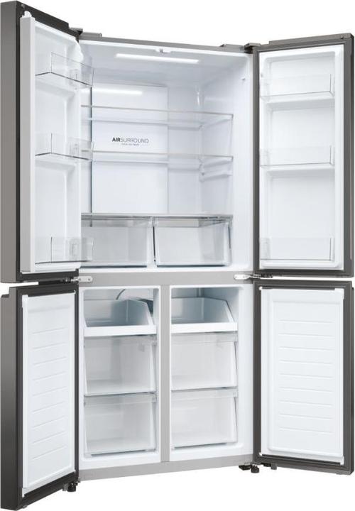 Produktbild Haier HCR3818ENMD Side-by-Side Kühlkombination Freistehend 467 l E Grau (467 l)