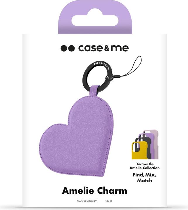 Image du produit SBS case&me Amelie Heart Eco Leather charm lavender (Chlorure de polyvinyle (PVC), Similicuir (PU))