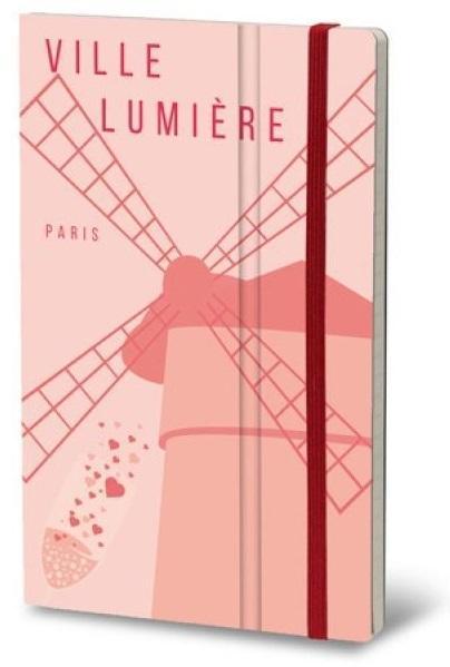 Stifflex sąsiuvinis, 13x21cm, 192 puslapiai, Paryžius (Quadretti, Copertina rigida)